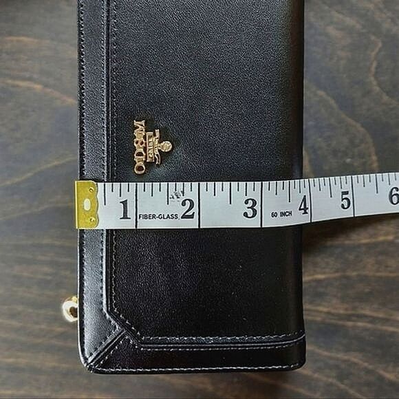 BNIB Oudishengma black leather clutch wallet - Picture 16 of 16